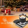 imageCOSORI Coffee Mug Warmer ampamp Mug Set for Desk Cup Heater Office ampamp Christmas Gifts 1F Precise Temperature Control Touch Tech ampamp LCD Digital Display 77194 304 Stainless Steel SilverBlackSilverBlack
