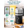 imageCOSORI Electric Coffee Grinders for Spices Seeds Herbs and Coffee Beans Spice Blender and Espresso Grinder Wet and Dry Grinder Included 2 Removable Stainless Steel Bowls BlackSingle Blade Grinder