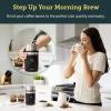 imageCOSORI Electric Coffee Grinders for Spices Seeds Herbs and Coffee Beans Spice Blender and Espresso Grinder Wet and Dry Grinder Included 2 Removable Stainless Steel Bowls BlackSingle Blade Grinder