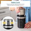 imageCOSORI Electric Coffee Grinders for Spices Seeds Herbs and Coffee Beans Spice Blender and Espresso Grinder Wet and Dry Grinder Included 2 Removable Stainless Steel Bowls Black2in1 Grinder