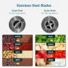 imageCOSORI Electric Coffee Grinders for Spices Seeds Herbs and Coffee Beans Spice Blender and Espresso Grinder Wet and Dry Grinder Included 2 Removable Stainless Steel Bowls Black2in1 Grinder
