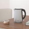 imageCOSORI Electric Kettle CoolTouch Double Wall Stainless Steel Insulated Automatic Shut Off ampamp BoilDry Protection Durable Tea Kettle Boiler ampamp Heater 15L1500W BlackSilver