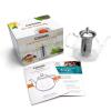 imageCOSORI Glass Tea Kettle with Removable Infusers Teapot for Stovetop 1000ML Stainless Steel Filter BPA Free Durable Borosilicate Transparent