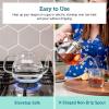 imageCOSORI Glass Tea Kettle with Removable Infusers Teapot for Stovetop 1000ML Stainless Steel Filter BPA Free Durable Borosilicate Transparent