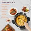 imageCOSORI Pressure Cooker 6 qt 9in1 Instant Multi Kitchen Appliances Safer Venting Design Rice Cooker Slow Cooking Pot Sous Vide Saute Pot 1100W Stainless SteelPressure Cooker