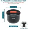 imageCOSORI Pressure Cooker Inner Pot Compatible with CMCCO601SUS Only Ceramic BPAFree NonStick CRPCO601IPSUS
