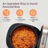 imageCOSORI Rice Cooker 10 Cup 24h Keep Warm 18 Functions Fuzzy Logic Rice Maker with Stainless Steel Steamer Basket Saut Slow Cooker BlackRice Cooker
