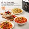 imageCOSORI Rice Cooker 10 Cup 24h Keep Warm 18 Functions Fuzzy Logic Rice Maker with Stainless Steel Steamer Basket Saut Slow Cooker BlackRice Cooker