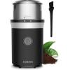 imageCOSORI Electric Coffee Grinders for Spices Seeds Herbs and Coffee Beans Spice Blender and Espresso Grinder Wet and Dry Grinder Included 2 Removable Stainless Steel Bowls BlackSingle Blade Grinder