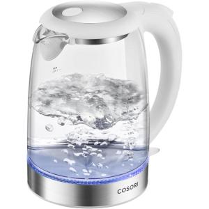 imageCosori Electric Kettle No Plastic Filter ampamp Spout Stainless Steel Inner Lid Tea Kettle ampamp Hot Water Boiler For Coffee ampamp Tea Water Heater ampamp Teapot Automatic Shut Off Red 17L1500WIvory White