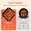imageCOSORI Air Fryer 9in1 Compact ampamp Large 6Qt Fast Turbo Modes 90450F Precise Heat for Even Results Up to 95 Less Oil Roast Bake Dry Reheat Frozen Broil Proof 120V TurboBlaze GreyDark Gray