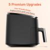 imageCOSORI Air Fryer 9in1 Compact ampamp Large 6Qt Fast Turbo Modes 90450F Precise Heat for Even Results Up to 95 Less Oil Roast Bake Dry Reheat Frozen Broil Proof 120V TurboBlaze GreyDark Gray