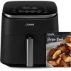 imageCOSORI Air Fryer 9in1 Compact ampamp Large 6Qt Fast Turbo Modes 90450F Precise Heat for Even Results Up to 95 Less Oil Roast Bake Dry Reheat Frozen Broil Proof 120V TurboBlaze GreyDark Gray