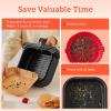 imageCOSORI Air Fryer 9in1 Compact ampamp Large 6Qt Fast Turbo Modes 90450F Precise Heat for Even Results Up to 95 Less Oil Roast Bake Dry Reheat Frozen Broil Proof 120V TurboBlaze GreyDark Gray