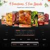 imageCOSORI Air Fryer 9in1 Compact ampamp Large 6Qt Fast Turbo Modes 90450F Precise Heat for Even Results Up to 95 Less Oil Roast Bake Dry Reheat Frozen Broil Proof 120V TurboBlaze GreyLight Gray