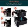 imageCOSORI Air Fryer Accessories Replacement 58QT Original Basket For COSORI CP358AF CS358AF Air Fryers NonStick DishwasherSafe CAFP582B