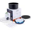 imageCOSORI Air Fryer Accessories Set of 6 Perfect for Most 50 Qt and Larger Ovens Cake ampamp Pizza Pan Metal Holder Rack ampamp Skewers etc BPA Free Nonstick Dishwasher Safe 58 QT BlackGrayRed