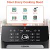 imageCOSORI Air Fryer Oven Combo 7 Qt Countertop Convection 100 to 450 with Roast Toast Bake Dehydrate Warm 7 Accessories and 100 Recipes Max XL Large for Family Size Stainless Steel 1800W