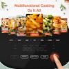 imageCOSORI Air Fryer Pro 9in1 Compact 5QT 450 Half Time ampamp ChefGrade Cook OneWipe Clean Glass Panel 130 InApp Recipes with Nutritional Info Nonstick ampamp DishwasherSafe Basket GrayGreen