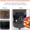 imageCOSORI Air Fryer Silicone Liners for 35 Qt 76 Inch Reusable Basket Certified Food Grade Accessories Resistant up to 450F Thickened ampamp Durable Nonstick Dishwasher Safe Gloves Included 2 PcsGrayred