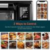 imageCOSORI Air Fryer Toaster Oven Combo 13in1 32Qt APP ampamp Voice Control Convection Oven Countertop Bake Broil Roast Dehydrate Sous Vide 134 Recipes ampamp 4 Accessories Silver Stainless SteelBlackStainless Steel