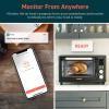 imageCOSORI Air Fryer Toaster Oven Combo 13in1 32Qt APP ampamp Voice Control Convection Oven Countertop Bake Broil Roast Dehydrate Sous Vide 134 Recipes ampamp 4 Accessories Silver Stainless SteelBlackStainless Steel