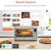 imageCOSORI Air Fryer Toaster Oven Combo 13in1 32Qt APP ampamp Voice Control Convection Oven Countertop Bake Broil Roast Dehydrate Sous Vide 134 Recipes ampamp 4 Accessories Silver Stainless SteelSilverStainless Steel