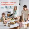 imageCOSORI Ceramic Air Fryer Toaster Oven Combo 11in1 FlatSealed Heating Elements for Easy Cleanup Innovative Burner Function 6 Accessories ampamp Recipes 26QT Silver Stainless SteelSilver