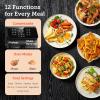 imageCOSORI Clear Window Air Fryer 65 Quart Large Compact Airfryer 12 OneTouch Savable Custom Functions Cookbooks and Online Recipes Nonstick and DishwasherSafeClear Window