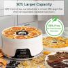 imageCOSORI Food Dehydrator Machine for Jerky 5 Trays with 165F Temperature Control and 48H Timer 350W Dryer for Fruit Herbs Meat Veggies and Dog Treats 50Recipes Book IncludedWhite