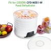 imageCOSORI Food Dehydrator Machine for Jerky 5 Trays with 165F Temperature Control and 48H Timer 350W Dryer for Fruit Herbs Meat Veggies and Dog Treats 50Recipes Book IncludedWhite
