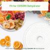 imageCOSORI Food Dehydrator Machine for Jerky 5 Trays with 165F Temperature Control and 48H Timer 350W Dryer for Fruit Herbs Meat Veggies and Dog Treats 50Recipes Book IncludedWhite