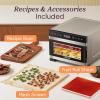 imageCOSORI Food Dehydrator for Jerky 176F Temperature Control 5 Stainless Steel Trays Dryer Machine 4 Presets 48H Timer for Dog Treats Meat Fruit Veggies Snacks Recipe Book IncludedBrightSilver