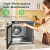imageCOSORI Food Dehydrator for Jerky 176F Temperature Control 5 Stainless Steel Trays Dryer Machine 4 Presets 48H Timer for Dog Treats Meat Fruit Veggies Snacks Recipe Book IncludedXLSilver