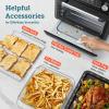 imageCOSORI Smart 12in1 Air Fryer Toaster Oven Combo Airfryer Convection Oven Countertop Bake Roast Reheat Broiler Dehydrate 75 Recipes ampamp 3 Accessories 26QT BlackStainless SteelBlackStainless Steel