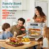 imageCOSORI Smart 12in1 Air Fryer Toaster Oven Combo Airfryer Convection Oven Countertop Bake Roast Reheat Broiler Dehydrate 75 Recipes ampamp 3 Accessories 26QT BlackStainless SteelSilverStainless Steel