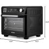 imageCOSORI Smart 12in1 Air Fryer Toaster Oven Combo Airfryer Convection Oven Countertop Bake Roast Reheat Broiler Dehydrate 75 Recipes ampamp 3 Accessories 26QT BlackStainless SteelBlackStainless Steel