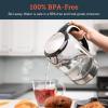 imageCOSORI SpeedBoil Electric Tea Kettle 17L Hot Water Kettle BPA Free 1500W Auto ShutOff ampamp BoilDry Protection LED Indicator Inner Lid ampamp Bottom Transparent
