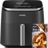 imageCOSORI Air Fryer 9in1 Compact ampamp Large 6Qt Fast Turbo Modes 90450F Precise Heat for Even Results Up to 95 Less Oil Roast Bake Dry Reheat Frozen Broil Proof 120V TurboBlaze GreyDark Gray