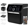 imageCOSORI Air Fryer Oven Combo 7 Qt Countertop Convection 100 to 450 with Roast Toast Bake Dehydrate Warm 7 Accessories and 100 Recipes Max XL Large for Family Size Stainless Steel 1800W