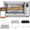 imageCOSORI Air Fryer Toaster Oven Combo 13in1 32Qt APP ampamp Voice Control Convection Oven Countertop Bake Broil Roast Dehydrate Sous Vide 134 Recipes ampamp 4 Accessories Silver Stainless SteelSilverStainless Steel