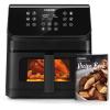 imageCOSORI Clear Window Air Fryer 65 Quart Large Compact Airfryer 12 OneTouch Savable Custom Functions Cookbooks and Online Recipes Nonstick and DishwasherSafeClear Window