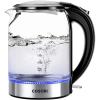 imageCOSORI SpeedBoil Electric Tea Kettle 17L Hot Water Kettle BPA Free 1500W Auto ShutOff ampamp BoilDry Protection LED Indicator Inner Lid ampamp Bottom Transparent