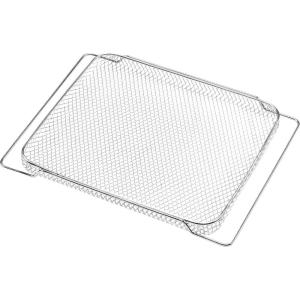 imageCOSORI Air Fryer Basket for Healthier Cook and Air Fry Fits for CCOR251ampampCCOR252 26Quart Ceramic Air Fryer Toaster Oven Metal CRPR251RBVUS 147quotD x 09quotW x 117quotH Silver