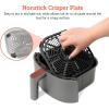 imageCOSORI Air Fryer 21 Qt 4in1 Small Mini Airfryer Bake Roast Reheat 97 Less Oil Compact ampamp Quiet Nonstick ampamp Dishwasher Safe Basket 30 InApp Recipes with Nutrition Facts AutoShut Off WhiteTruffle Grey