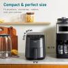 imageCOSORI Air Fryer 21 Qt 4in1 Small Mini Airfryer Bake Roast Reheat 97 Less Oil Compact ampamp Quiet Nonstick ampamp Dishwasher Safe Basket 30 InApp Recipes with Nutrition Facts AutoShut Off WhiteGrey