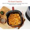imageCOSORI Air Fryer 21 Qt 4in1 Small Mini Airfryer Bake Roast Reheat 97 Less Oil Compact ampamp Quiet Nonstick ampamp Dishwasher Safe Basket 30 InApp Recipes with Nutrition Facts AutoShut Off WhiteTruffle Grey