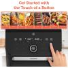 imageCOSORI Air Fryer Toaster Oven Combo 10 Qt Family Size 14in1 Functions with Dehydrate Roast Smart Control Through Phone ampamp Voice 1000 InAPP Recipes ampamp 6 Dishwasher Safe Accessories Black