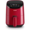 imageCOSORI Air Fryer 21 Qt 4in1 Small Mini Airfryer Bake Roast Reheat 97 Less Oil Compact ampamp Quiet Nonstick ampamp Dishwasher Safe Basket 30 InApp Recipes with Nutrition Facts AutoShut Off WhiteRed