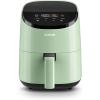 imageCOSORI Air Fryer 21 Qt 4in1 Small Mini Airfryer Bake Roast Reheat 97 Less Oil Compact ampamp Quiet Nonstick ampamp Dishwasher Safe Basket 30 InApp Recipes with Nutrition Facts AutoShut Off WhiteGreen